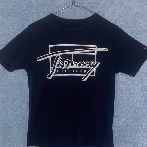 Tommy Hilfiger Kids Navy Tee with Logo - Picture 1 of 3